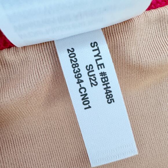 J.Crew Ribbed Trim Hipster Full Coverage Bikini Bottom Pink Beach Resort M NWT - Picture 10 of 10